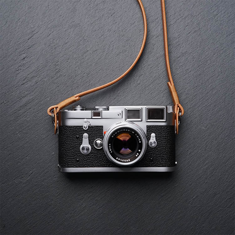 Camera Strap Leather - 미스터스톤 수제 천연 가죽 카메라 스트랩
