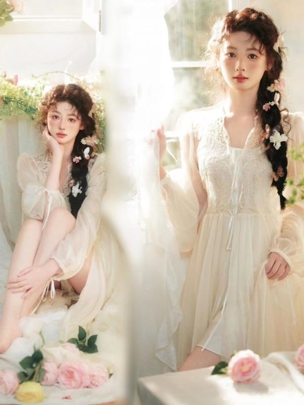 Photography Vintage - 예술적 사진 스튜디오 빈티지 레이스 스커트
