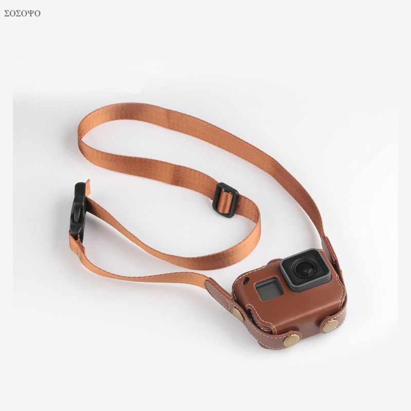Camera Strap Leather - 보호 케이스 PU 가방 가죽 커버,