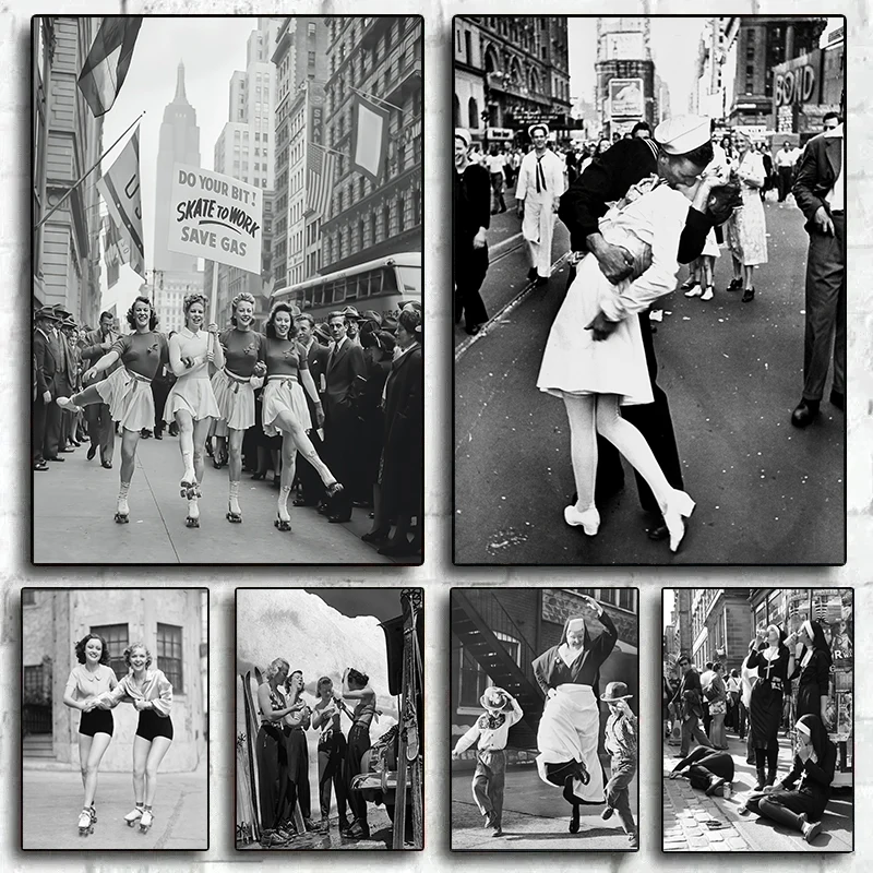 Photography Vintage - 클래식 흑백 사진 포스터 캔버스 그림