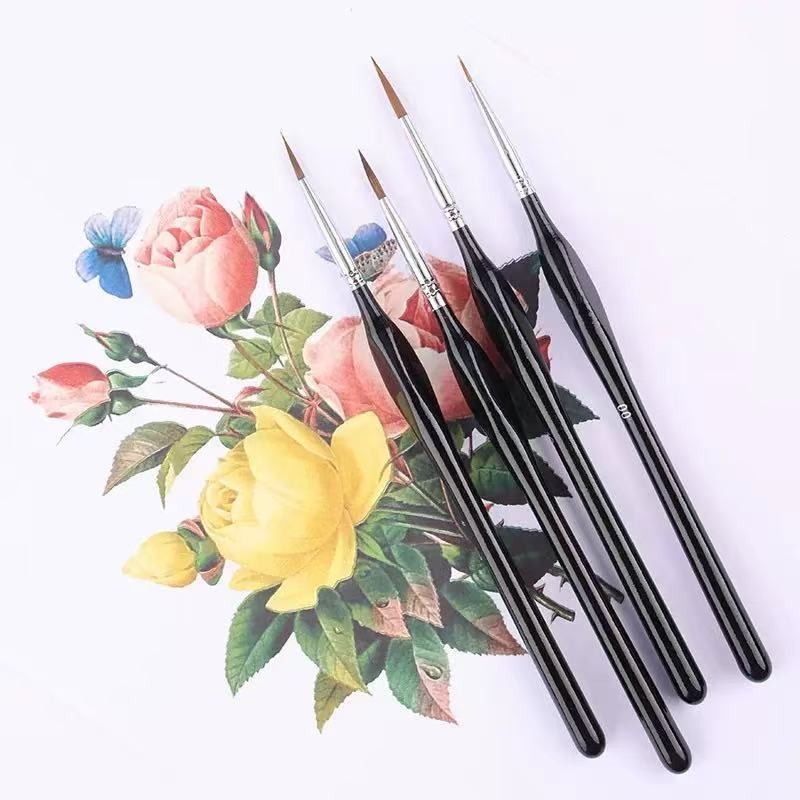 11PCS 블랙 세이블 헤어 파인 페인트 브러쉬 세트  - Photography Fine Art 리뷰 및 가격
