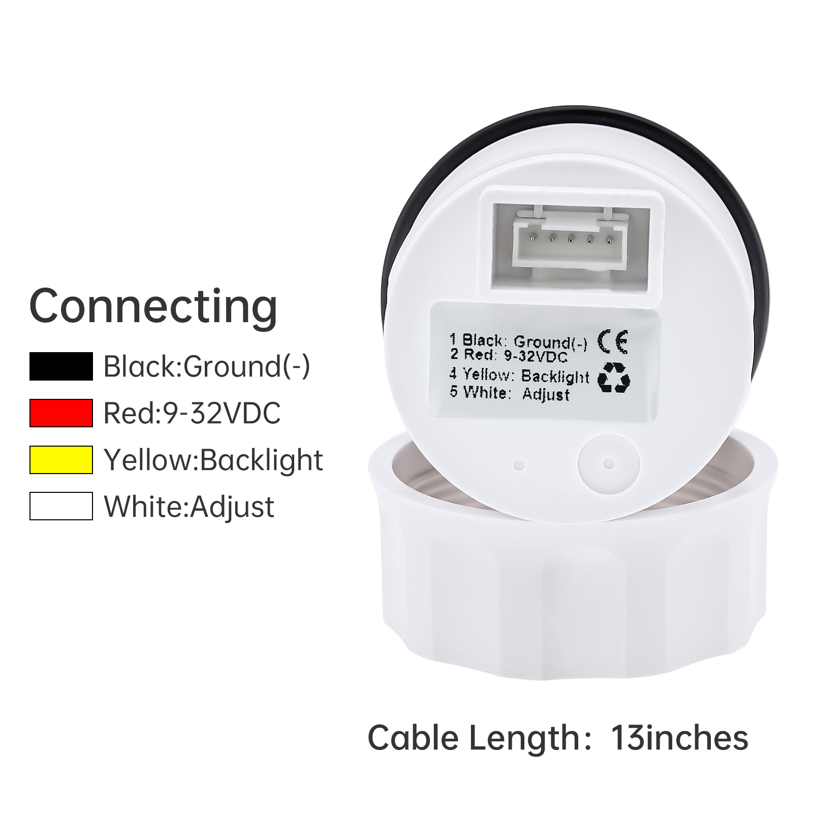범용 7 색 LED 백라이트 52mm 디지털 전압계 1 - Light Meter Incident 리뷰 및 가격