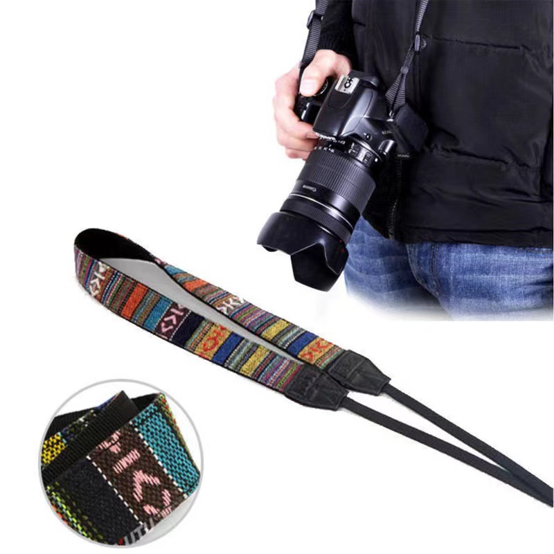 조절 가능한 카메라 스트랩 벨트 PU 가죽 레트로 민족 - Camera Strap Leather 리뷰 및 가격