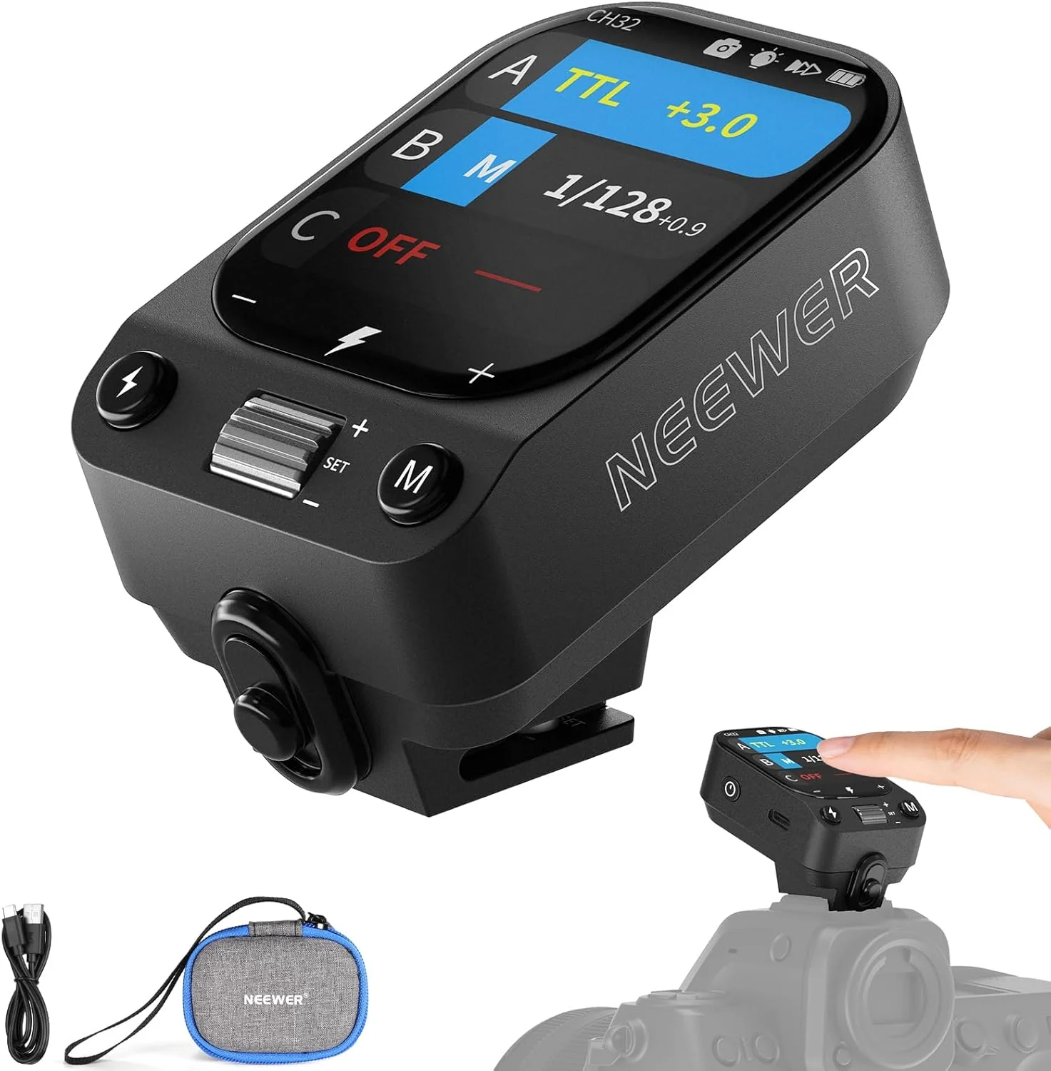 NEEWER QZ TTL 무선 플래시 트리거 송신기 휴 - Speedlite Flash External 리뷰 및 가격