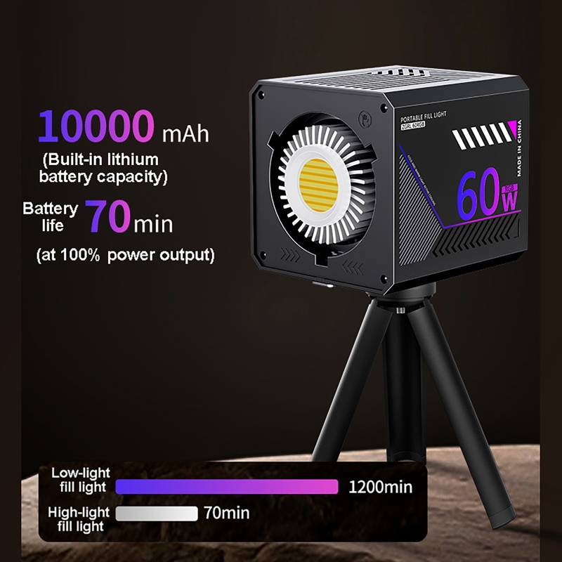 60W RGB 비디오 라이트 휴대용 LED 사진 스튜디 - Photography Darkroom 리뷰 및 가격