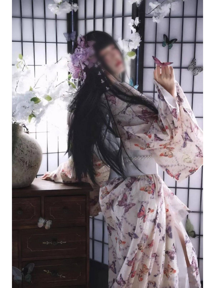 전통 일본식 기모노 의상 벚꽃 사진 촬영 빈티지 스타일 - Photography Vintage 리뷰 및 가격