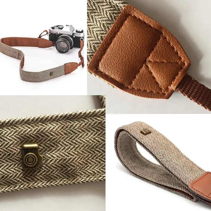 휴대용 카메라 스트랩 조절 가능한 면 가죽 어깨 목 벨 - Camera Strap Leather 리뷰 및 가격